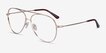 Aesthetic Gold MetalEyeglass Frames from EyeBuyDirect, Angle View