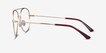 Aesthetic Gold MetalEyeglass Frames from EyeBuyDirect, Side View