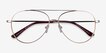 Aesthetic Gold MetalEyeglass Frames from EyeBuyDirect, Closed View