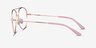Aesthetic Rose Gold MetalEyeglass Frames from EyeBuyDirect, Side View