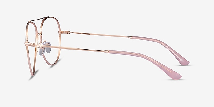Aesthetic Rose Gold Metal Eyeglass Frames from EyeBuyDirect