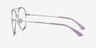 Aesthetic Silver MetalEyeglass Frames from EyeBuyDirect, Side View