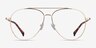 Jerrie Gold MetalEyeglass Frames from EyeBuyDirect, Front View