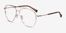 Jerrie Gold MetalEyeglass Frames from EyeBuyDirect, Angle View