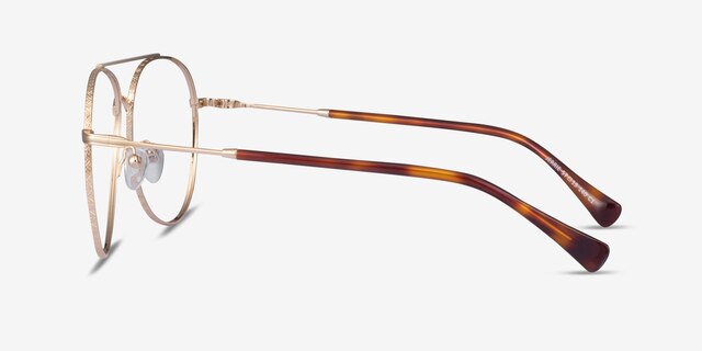Jerrie Gold MetalEyeglass Frames from EyeBuyDirect, Side View