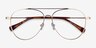 Jerrie Gold MetalEyeglass Frames from EyeBuyDirect, Closed View