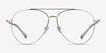 Jerrie Silver MetalEyeglass Frames from EyeBuyDirect, Front View