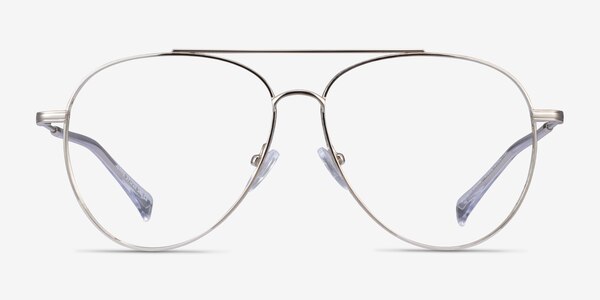 Jerrie Silver Metal Eyeglass Frames