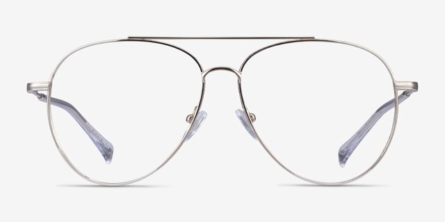 Jerrie Silver MetalEyeglass Frames from EyeBuyDirect, Front View