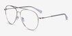 Jerrie Silver MetalEyeglass Frames from EyeBuyDirect, Angle View