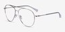 Jerrie Silver MetalEyeglass Frames from EyeBuyDirect, Angle View