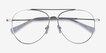 Jerrie Silver MetalEyeglass Frames from EyeBuyDirect, Closed View