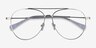 Jerrie Silver MetalEyeglass Frames from EyeBuyDirect, Closed View