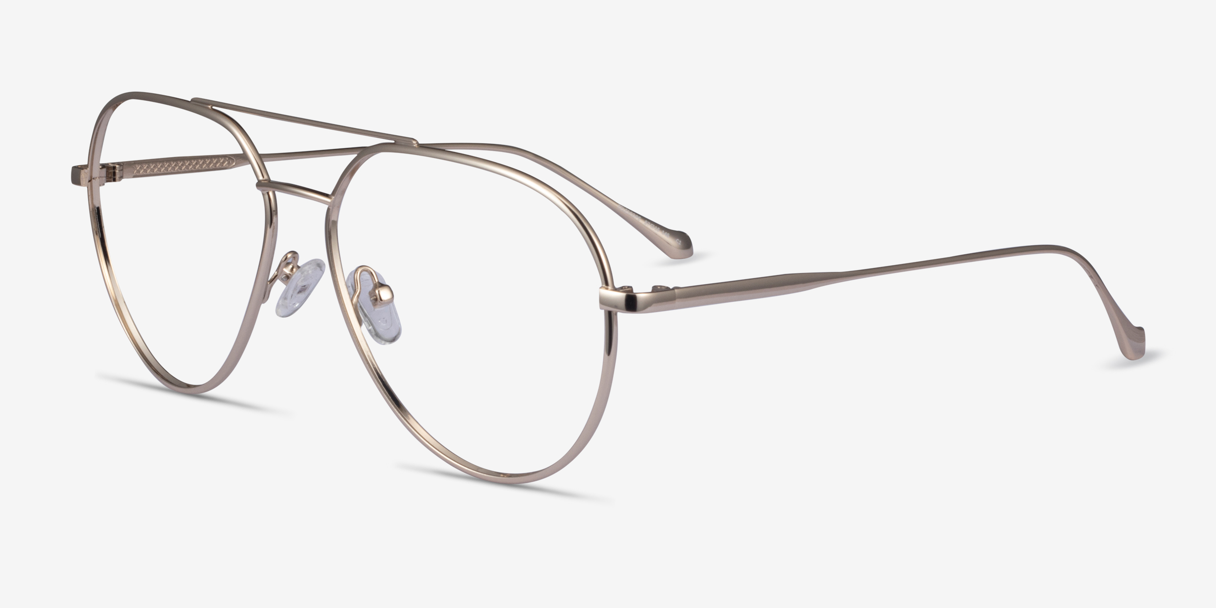 Telescope Aviator Light Gold Glasses for Men Eyebuydirect