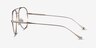 Telescope Light Gold MetalEyeglass Frames from EyeBuyDirect, Side View