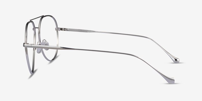 Telescope Silver Metal Eyeglass Frames from EyeBuyDirect