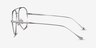 Telescope Silver MetalEyeglass Frames from EyeBuyDirect, Side View