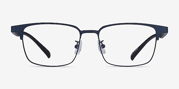 Jimy Matte Navy Black Metal Eyeglass Frames