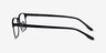 Globe Matte Black AcétateMontures de lunettes de vue d'EyeBuyDirect, Vue de Côté