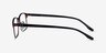 Globe Matte Coffee Black AcétateMontures de lunettes de vue d'EyeBuyDirect, Vue de Côté