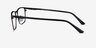 Joker Matte Gunmetal Clear Gray MetalEyeglass Frames from EyeBuyDirect, Side View