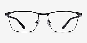 Joker Rectangle Black Full Rim Eyeglasses | Eyebuydirect