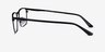 Joker Black MetalEyeglass Frames from EyeBuyDirect, Side View