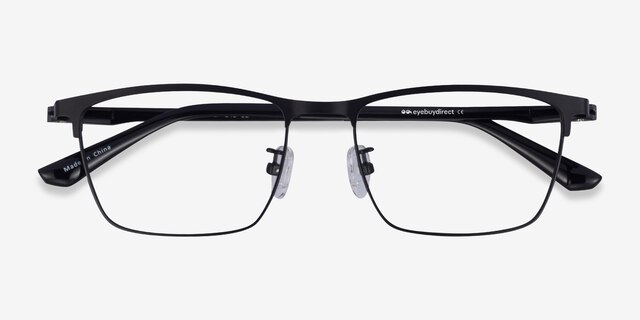 Joker Black MetalEyeglass Frames from EyeBuyDirect, Closed View