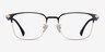 Sapporo Black Gold MetalEyeglass Frames from EyeBuyDirect, Front View