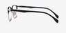 Sapporo Black Gold MetalEyeglass Frames from EyeBuyDirect, Side View