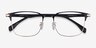 Sapporo Black Gold MetalEyeglass Frames from EyeBuyDirect, Closed View