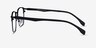 Sapporo Black MetalEyeglass Frames from EyeBuyDirect, Side View