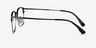 Below Black Gunmetal MetalEyeglass Frames from EyeBuyDirect, Side View