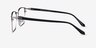 Abroad Black Silver MetalEyeglass Frames from EyeBuyDirect, Side View