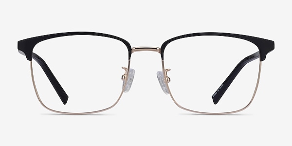 Terry Black Gold Metal Eyeglass Frames