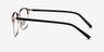 Terry Black Gold MétalMontures de lunettes de vue d'EyeBuyDirect, Vue de Côté