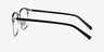 Terry Black Silver MétalMontures de lunettes de vue d'EyeBuyDirect, Vue de Côté