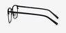 Terry Noir MétalMontures de lunettes de vue d'EyeBuyDirect, Vue de Côté