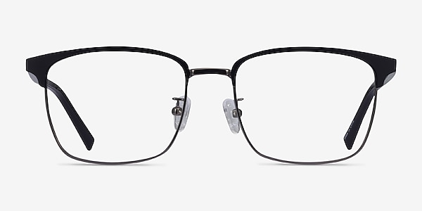 Terry Black Gunmetal Metal Eyeglass Frames