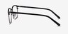 Terry Black Gunmetal MetalEyeglass Frames from EyeBuyDirect, Side View