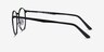 Gondola Matte Black Green MetalEyeglass Frames from EyeBuyDirect, Side View