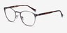 Ferguson Gunmetal Tortoise AcetateEyeglass Frames from EyeBuyDirect, Angle View
