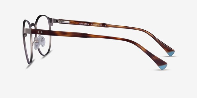 Ferguson Gunmetal Tortoise AcetateEyeglass Frames from EyeBuyDirect, Side View
