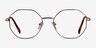 Astral Bronze MétalMontures de lunettes de vue d'EyeBuyDirect, Vue de Face