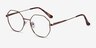 Astral Bronze MétalMontures de lunettes de vue d'EyeBuyDirect, Vue d'Angle