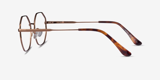 Astral Bronze MétalMontures de lunettes de vue d'EyeBuyDirect, Vue de Côté