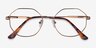 Astral Bronze MétalMontures de lunettes de vue d'EyeBuyDirect, Vue Rapprochée