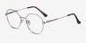 Astral Silver MetalEyeglass Frames from EyeBuyDirect, Angle View
