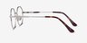 Astral Silver MetalEyeglass Frames from EyeBuyDirect, Side View