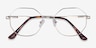 Astral Silver MetalEyeglass Frames from EyeBuyDirect, Closed View